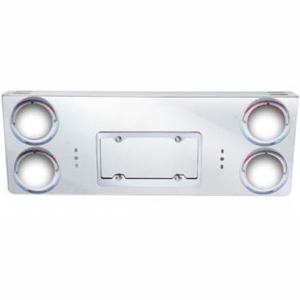 Stainless Steel Tag Plate 4 x 4 Inch Round Hole