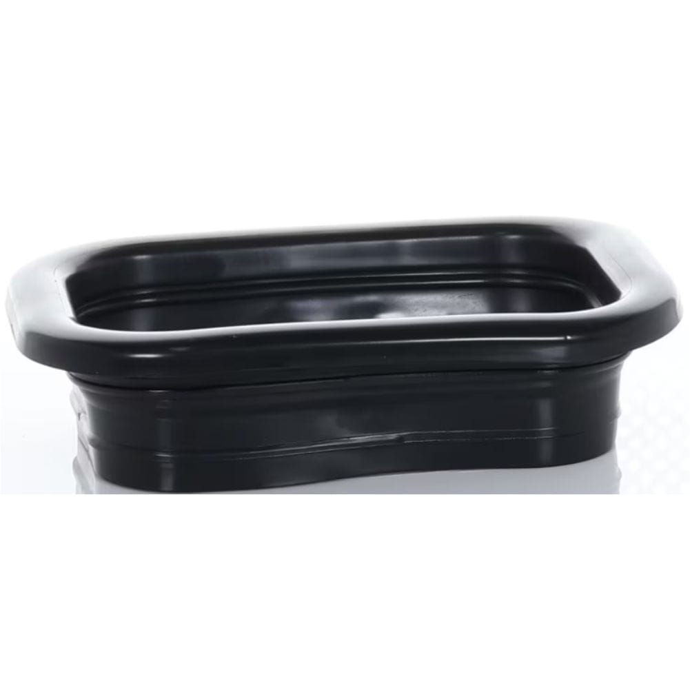 Grommet Rubber Rectangular Black