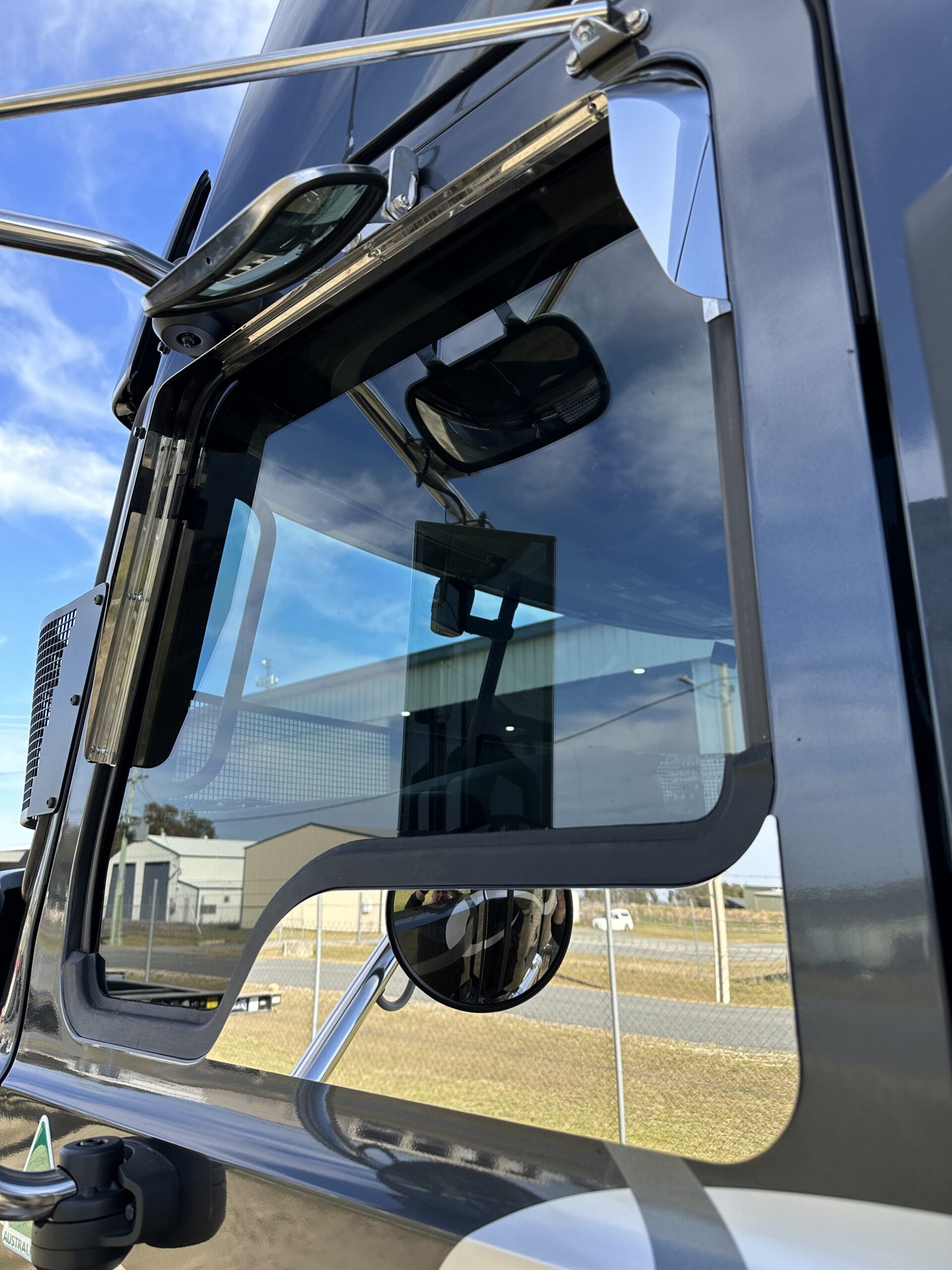 Stainless Steel Door Window Weather Shield To Suit Mack Anthem