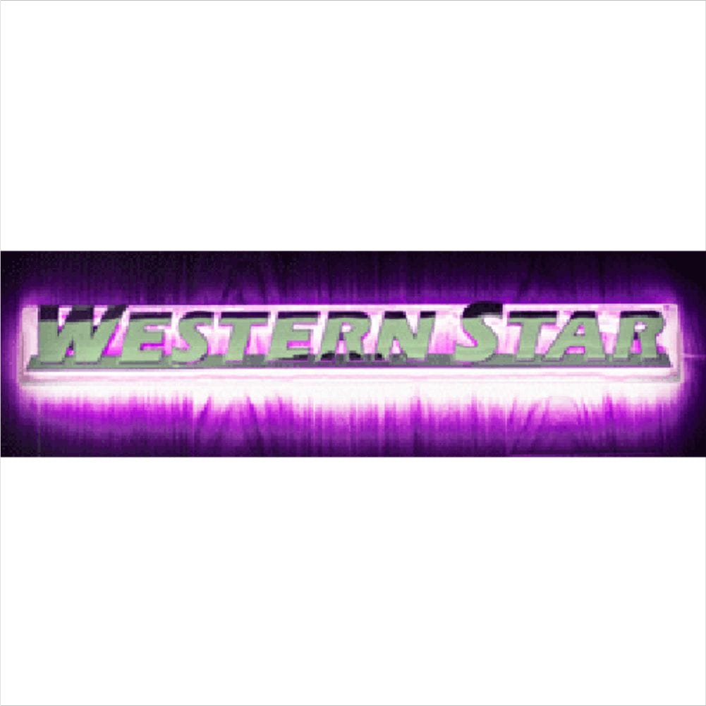 LED Badge Backlight Side Purple To Suit Western Star