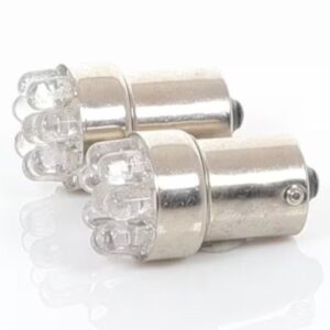 LED Globe 12 Volt 1156 Bayonet/Parker Amber pair