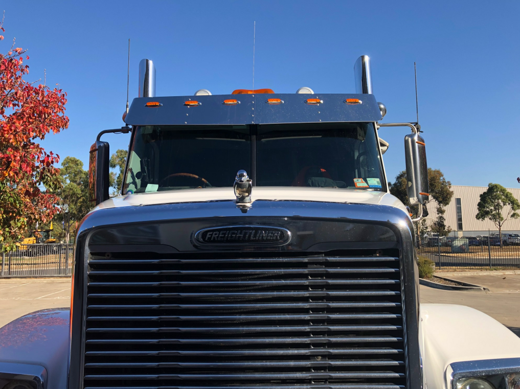 Stainless Steel Sun Visor To Suit Freightliner Columbia, Century, Coronado Day Cab 6 hole