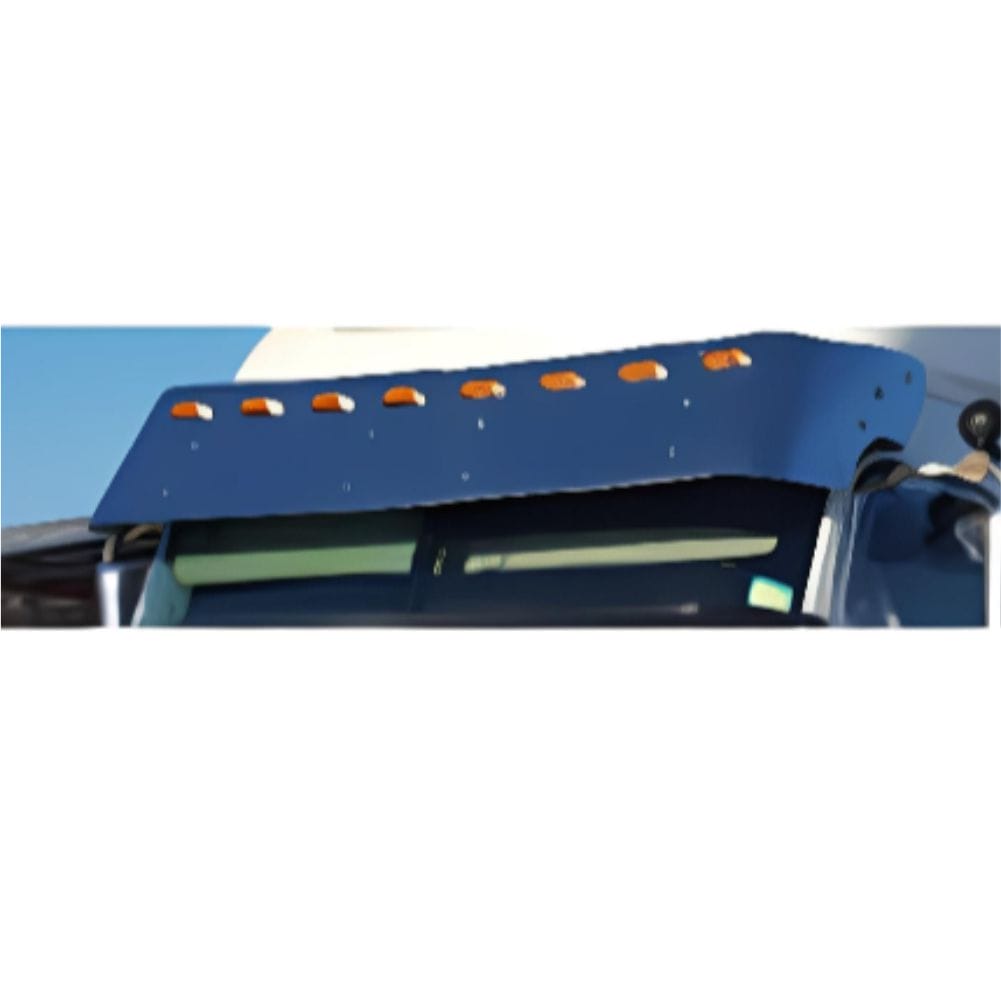 Stainless Steel Sun Visor 17 Inch To Suit  Freightliner Century, Coronado, Columbia 3 Side Mount