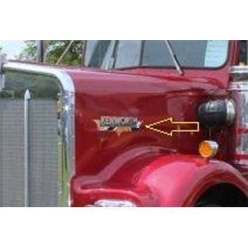 Stainless Steel Badge Trim Embellished  To Suit Kenworth