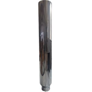 Chrome Stainless Stack 5 to 7 Inch 4 Foot Straight