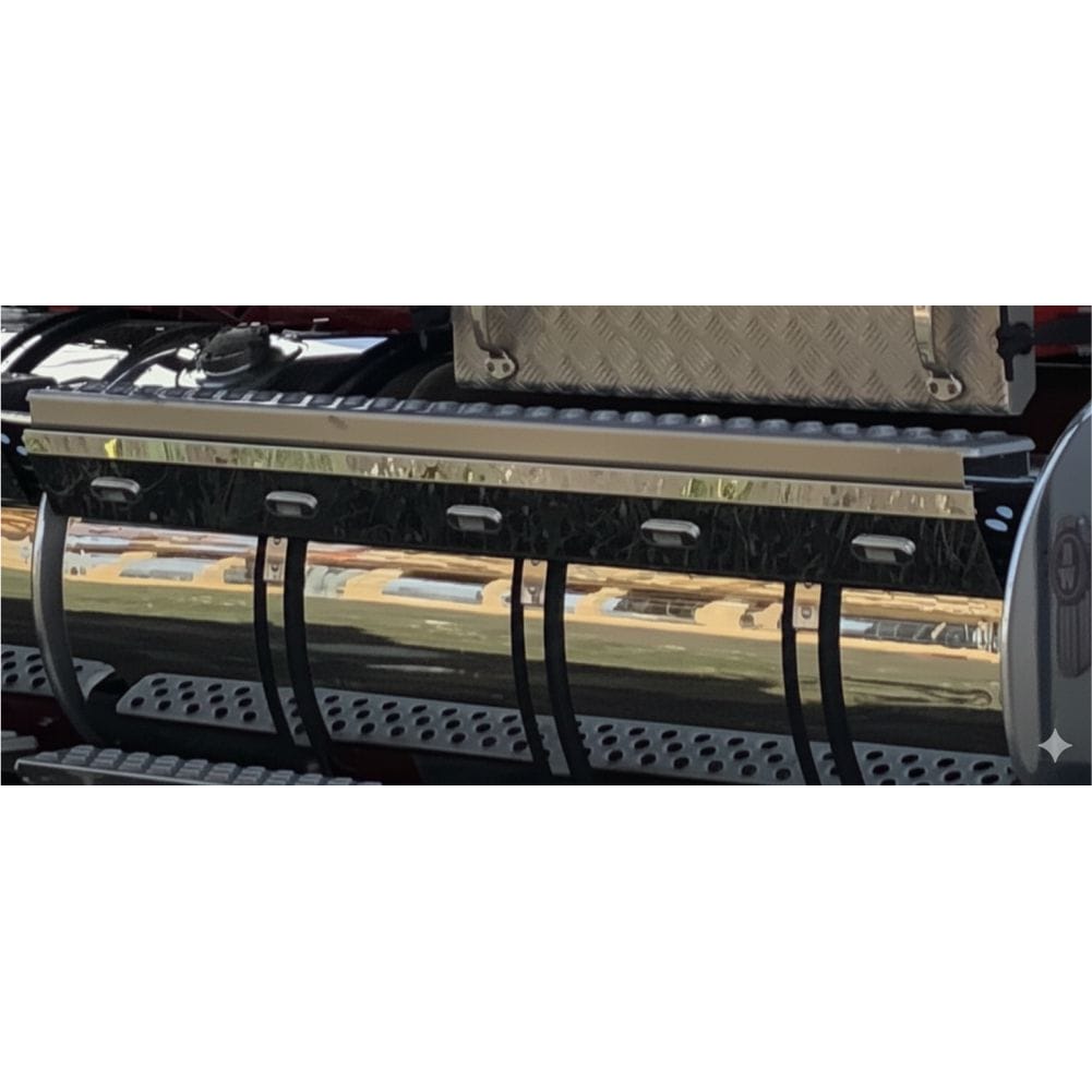 Stainless Steel Tank Skirt Round 2050mm 7 LED Clear/Amber