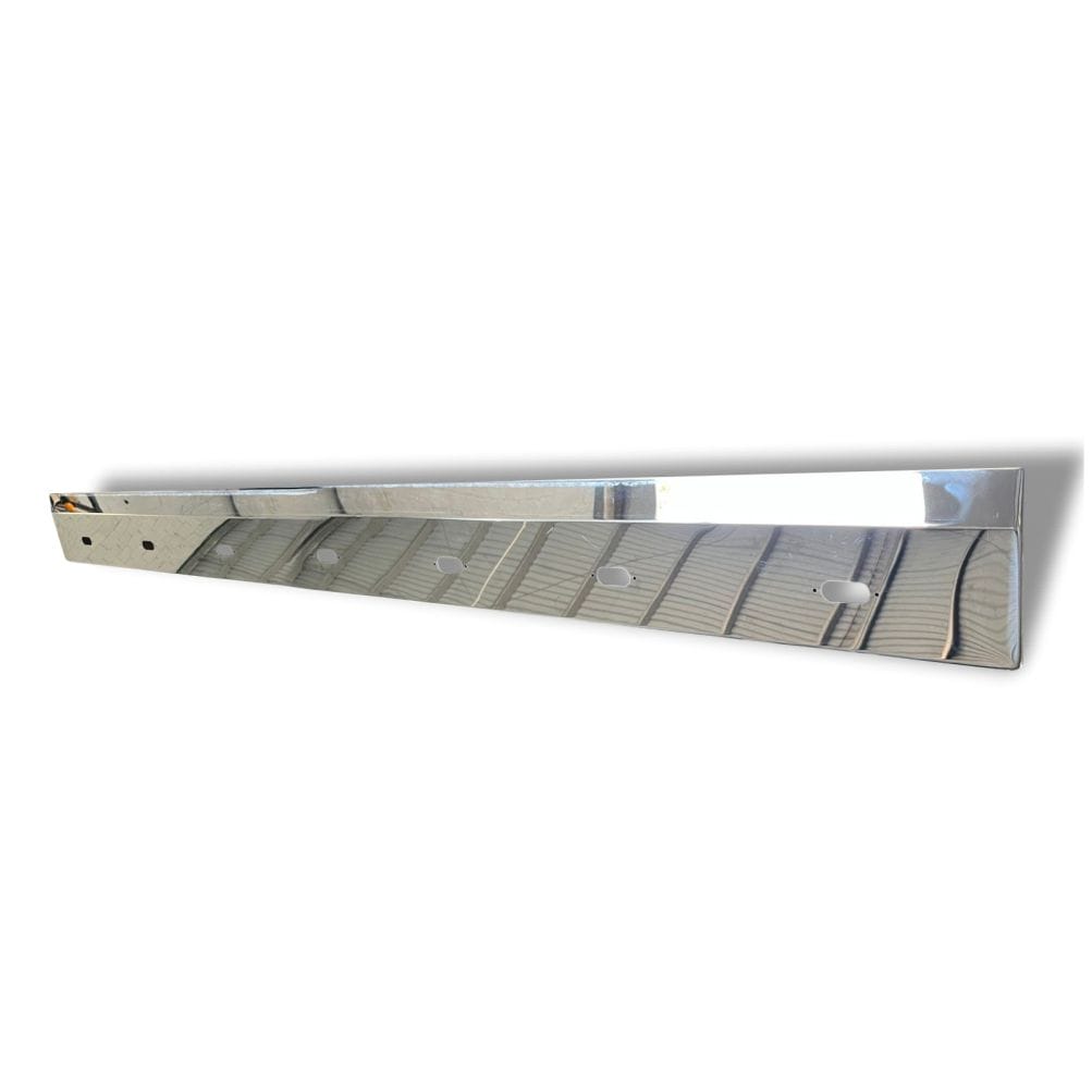 Stainless Steel Tank Skirt Square 1850 Endcap Single 7 Hole To Suit Kenworth/Freightliner/Iveco