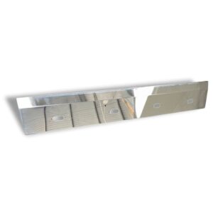 Stainless Steel End Cap Tank Skirt Square 875MM Single To Suit Kenworth/Freightliner/Iveco/Mercedes