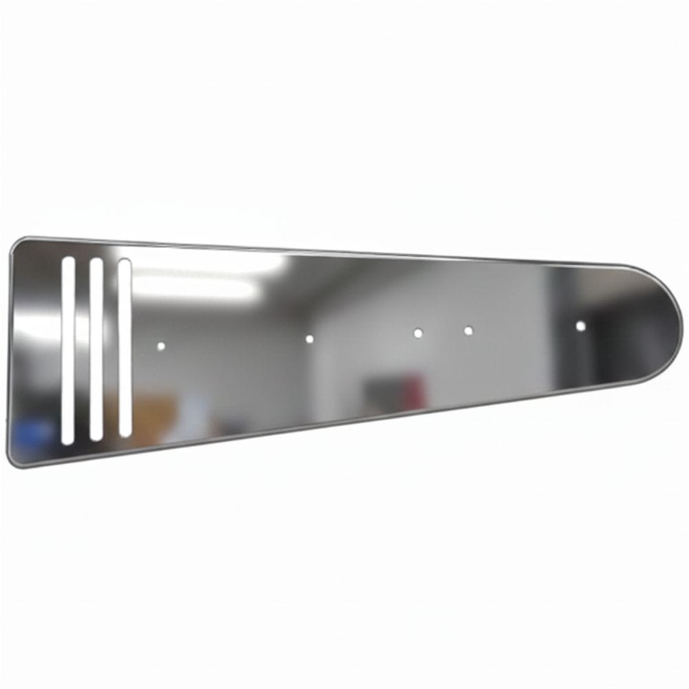 Stainless Steel Badge Backing Slots Pair To Suit Western Star