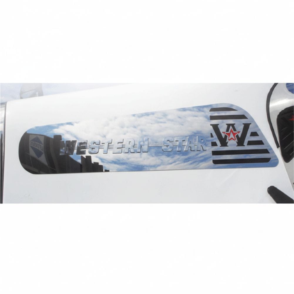 Stainless Steel Badge Backing  Logo Pair To Suit Western Star