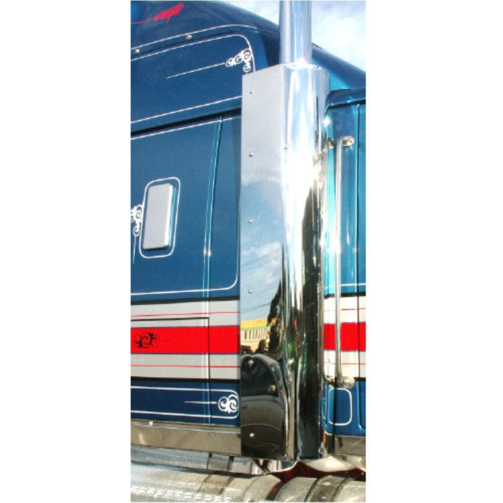 Stainless Steel Exhaust Shroud Plain Left To Suit Western Star