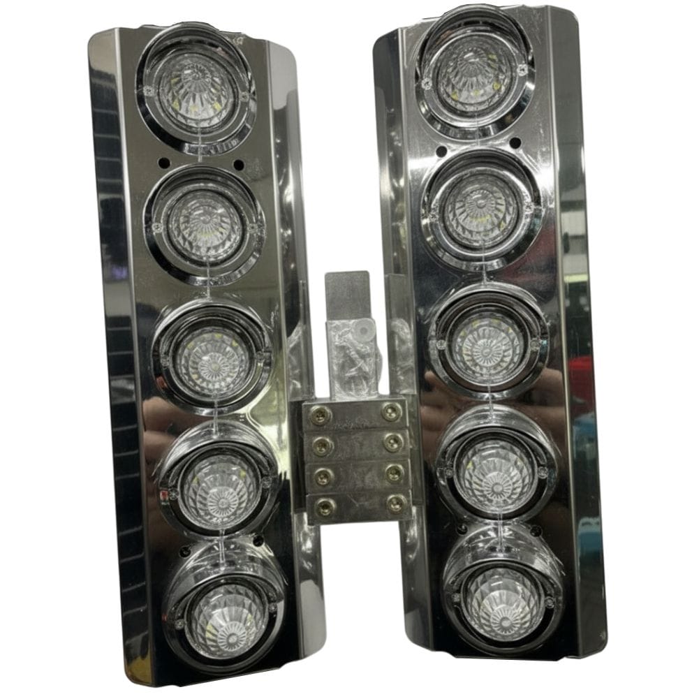 Stainless Steel Air Box Light Clear/Amber To Suit Western Star