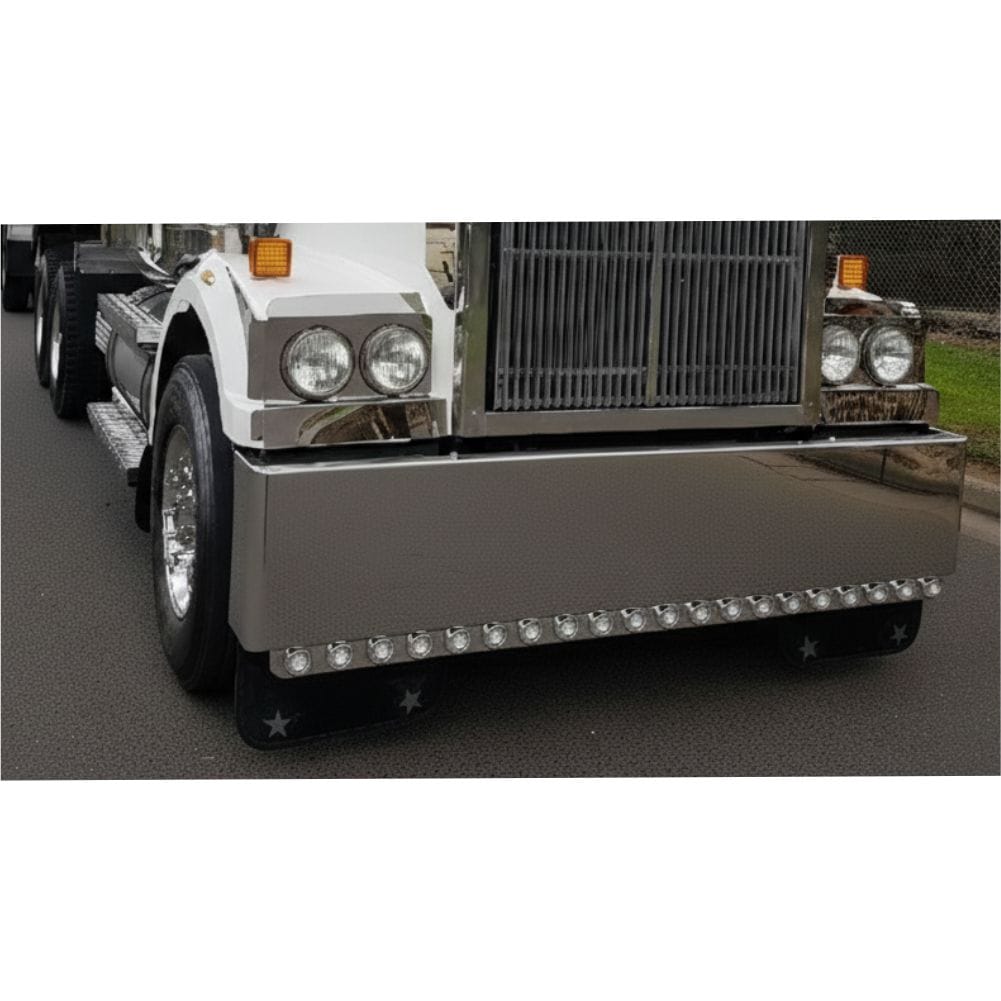 Stainless Steel Light Bar 2 Inch x 21 LED Clear/Amber/Blue 2400mm