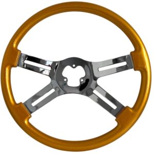 Steering Wheel 4 Spoke Straight Yellow﻿